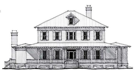 Country, Historic House Plan 73877 with 5 Beds, 5 Baths Elevation