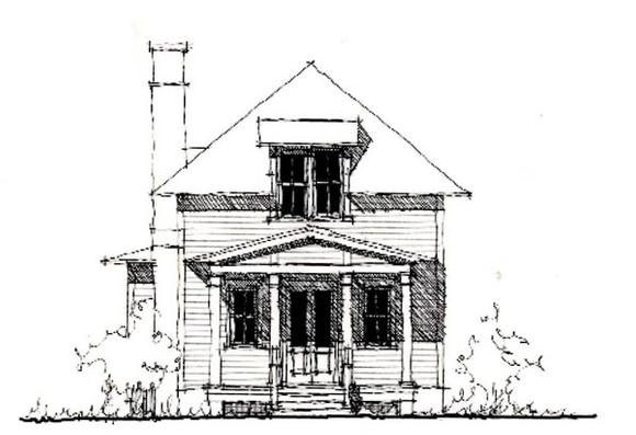 Country, Historic House Plan 73898 with 3 Beds, 3 Baths Elevation