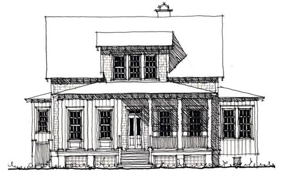 Country, Historic House Plan 73900 with 4 Beds, 3 Baths Elevation