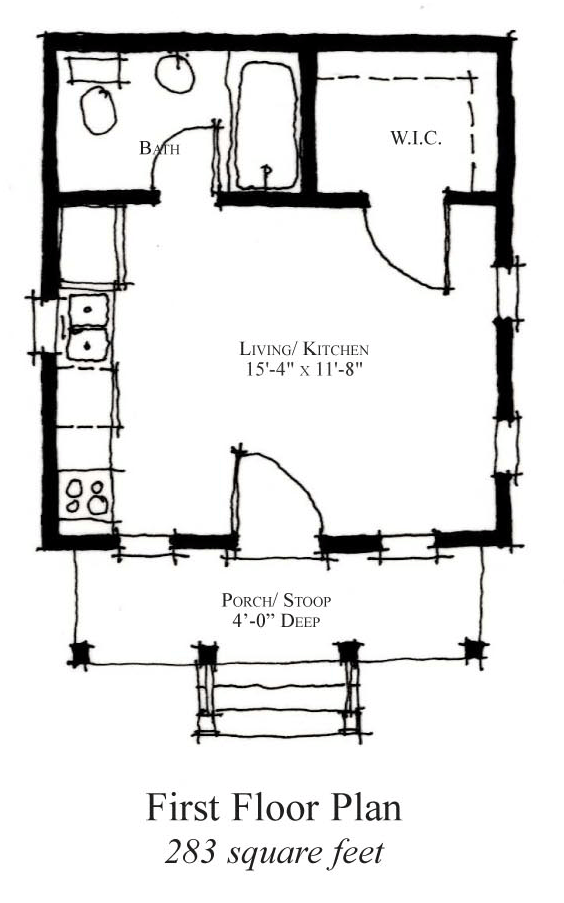 Country, Historic House Plan 73903 Level One