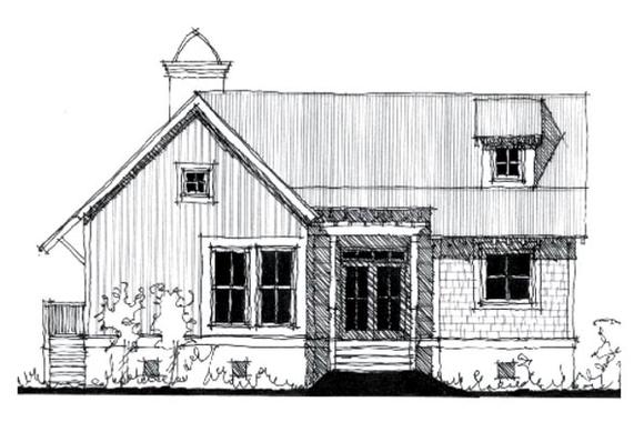 Country, Historic House Plan 73918 with 3 Beds, 2 Baths Elevation