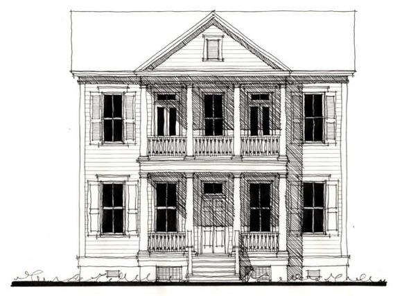 Country, Historic House Plan 73920 with 4 Beds, 5 Baths Elevation