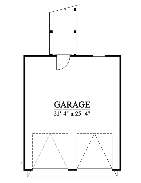 Cottage, Traditional 2 Car Garage Plan 73951 Level One