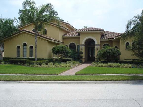 Mediterranean, Southwest House Plan 74219 with 4 Beds, 4 Baths, 3 Car Garage Elevation