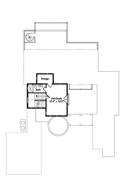 House Plan 74296 with 5 Beds, 8 Baths, 2 Car Garage Third Level Plan