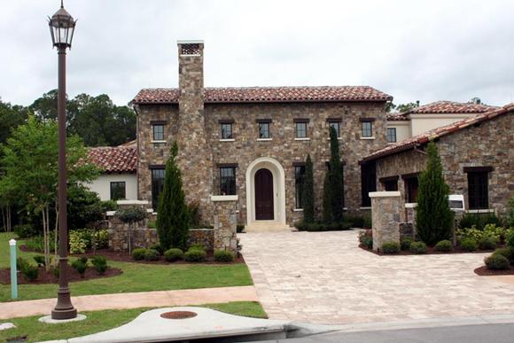 Tuscan House Plan 74299 with 5 Beds, 6 Baths, 3 Car Garage Elevation