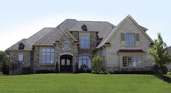 European House Plan 74406 with 5 Beds, 6 Baths, 4 Car Garage Elevation