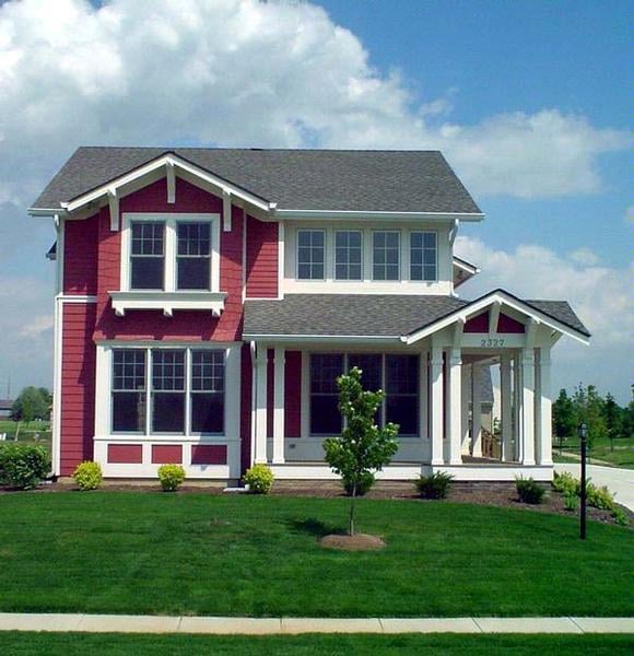 Craftsman House Plan 74422 with 5 Beds, 4 Baths, 2 Car Garage Elevation