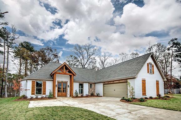 French Country, Traditional House Plan 74638 with 3 Beds, 2 Baths, 2 Car Garage Elevation