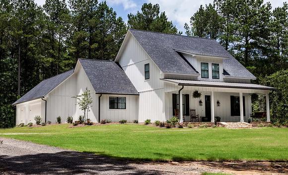 Farmhouse, Southern, Traditional House Plan 74644 with 3 Beds, 4 Baths, 3 Car Garage Elevation