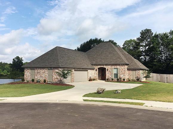Country, French Country House Plan 74645 with 4 Beds, 3 Baths, 3 Car Garage Elevation