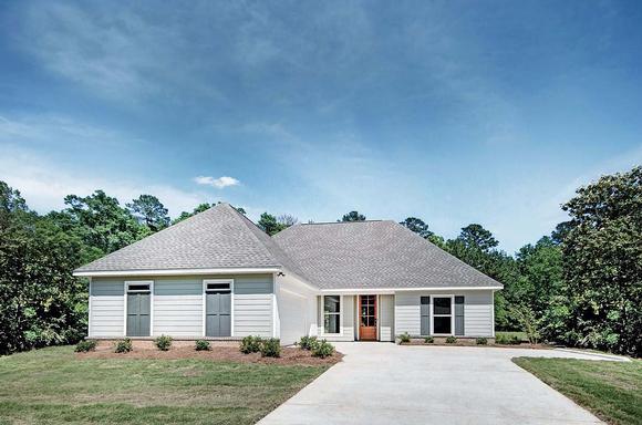 Ranch, Traditional House Plan 74651 with 3 Beds, 2 Baths, 2 Car Garage Elevation
