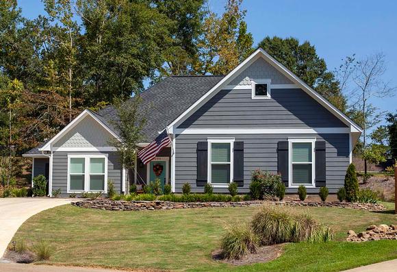 Cottage, Traditional House Plan 74652 with 3 Beds, 3 Baths, 2 Car Garage Elevation
