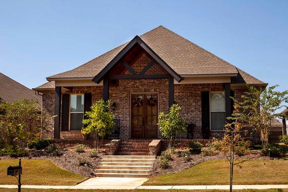 Craftsman, Traditional House Plan 74655 with 4 Beds, 3 Baths, 2 Car Garage Elevation