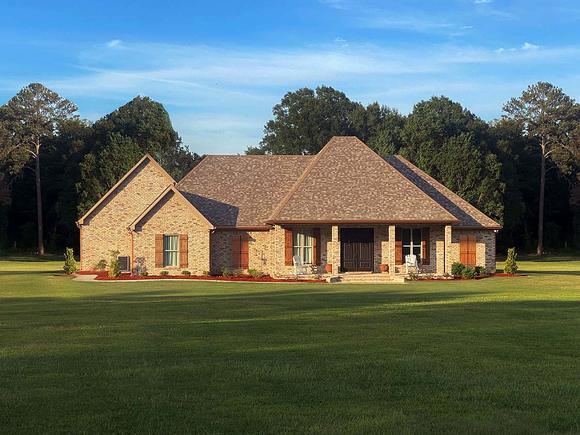 French Country, Traditional House Plan 74662 with 3 Beds, 3 Baths, 3 Car Garage Elevation