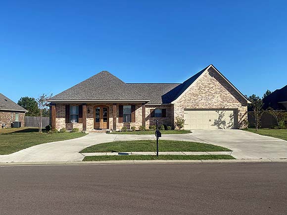 Country, Farmhouse, Traditional House Plan 74669 with 4 Beds, 3 Baths, 2 Car Garage Elevation