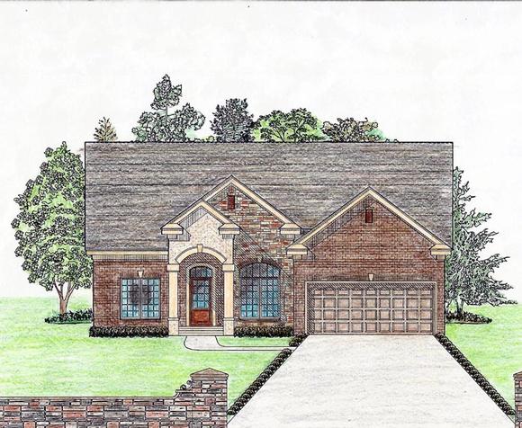 Cottage, Country, Craftsman, Ranch, Southern House Plan 74724 with 3 Beds, 2 Baths, 2 Car Garage Elevation