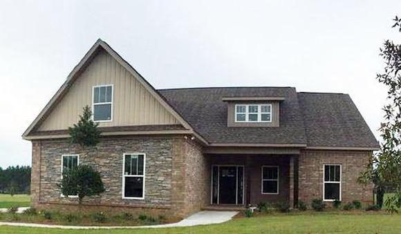 Country, Craftsman, Southern House Plan 74758 with 3 Beds, 3 Baths, 2 Car Garage Elevation