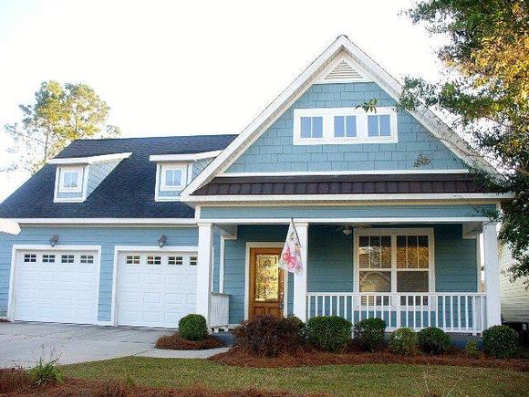 Bungalow, Country, Craftsman House Plan 74760 with 3 Beds, 2 Baths, 2 Car Garage Elevation
