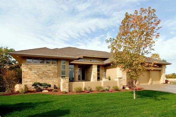 Traditional House Plan 74829 with 4 Beds, 4 Baths, 3 Car Garage Elevation