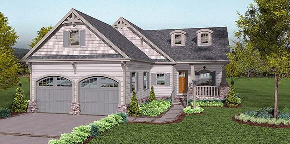 Cottage, Country, Craftsman, European, Traditional House Plan 74858 with 3 Beds, 3 Baths, 2 Car Garage Elevation