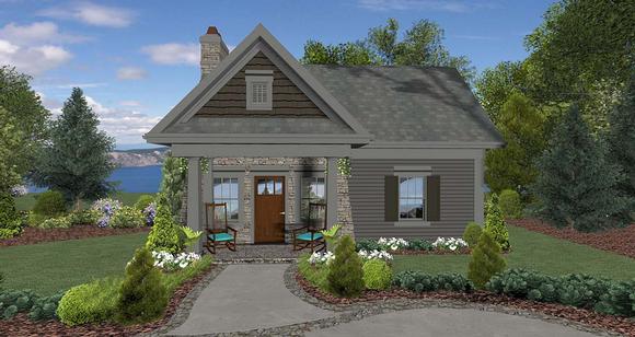 Cottage, Craftsman, Tuscan House Plan 74863 with 1 Beds, 1 Baths Elevation