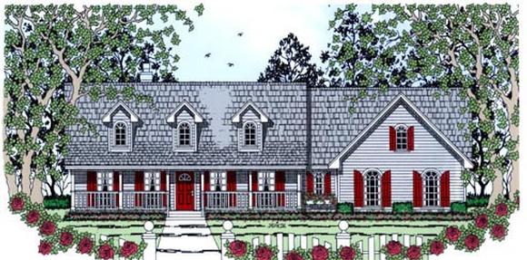 Country House Plan 75014 with 3 Beds, 2 Baths, 2 Car Garage Elevation