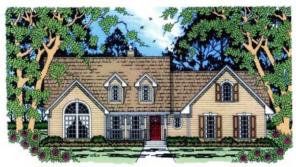 Country House Plan 75018 with 4 Beds, 2 Baths, 2 Car Garage Elevation