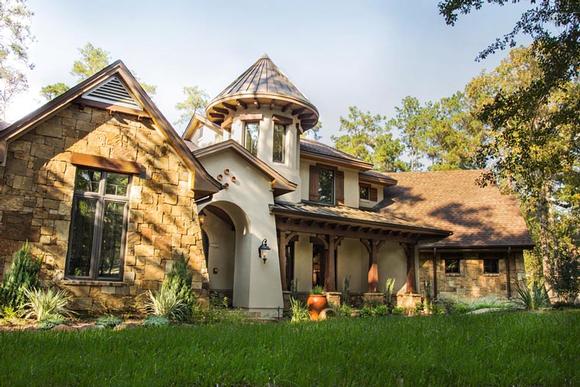 Cottage, Craftsman, European, French Country House Plan 75135 with 3 Beds, 4 Baths, 3 Car Garage Elevation