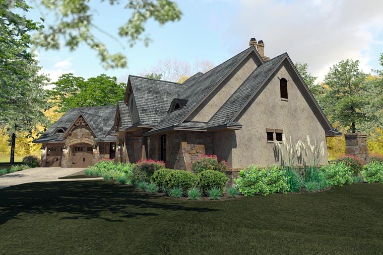 Craftsman, Traditional, Tuscan Plan with 2397 Sq. Ft., 3 Bedrooms, 3 Bathrooms, 2 Car Garage Picture 7