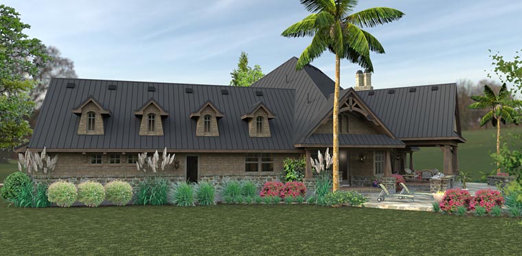 Country, Craftsman, Tuscan Plan with 2466 Sq. Ft., 3 Bedrooms, 2 Bathrooms, 2 Car Garage Picture 5