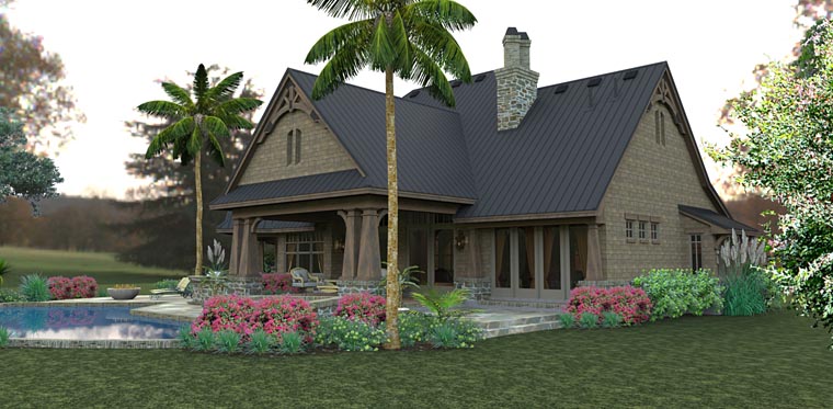 Country, Craftsman, Tuscan Plan with 2466 Sq. Ft., 3 Bedrooms, 2 Bathrooms, 2 Car Garage Picture 7
