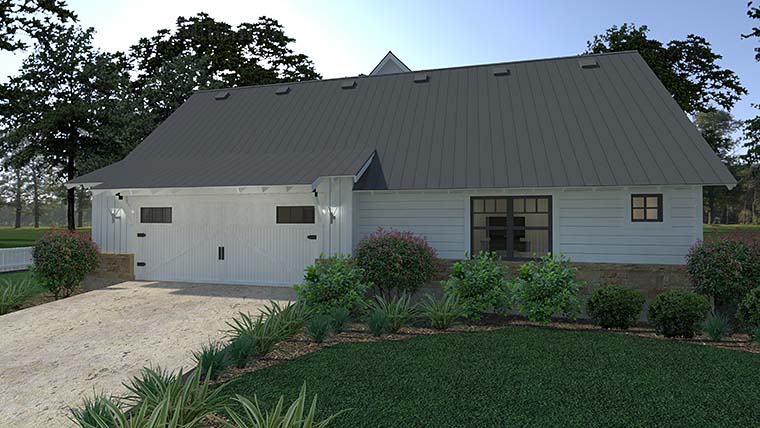 Cottage, Country, Farmhouse, Southern Plan with 2393 Sq. Ft., 3 Bedrooms, 3 Bathrooms, 2 Car Garage Picture 4