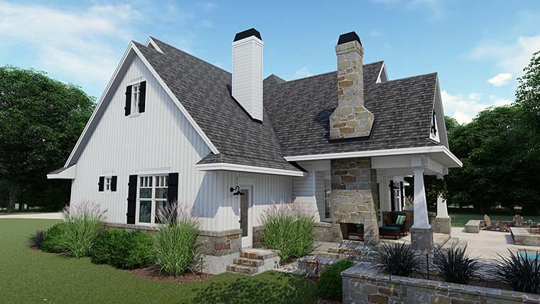 Cottage, Country, Farmhouse, Southern, Traditional Plan with 2504 Sq. Ft., 3 Bedrooms, 4 Bathrooms, 2 Car Garage Picture 10