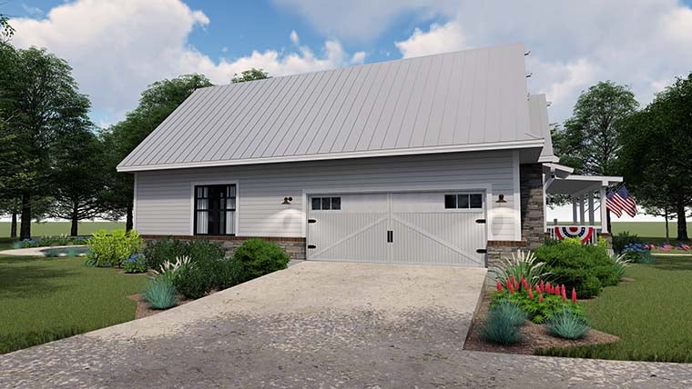 Cottage, Country, Farmhouse Plan with 2270 Sq. Ft., 3 Bedrooms, 3 Bathrooms, 2 Car Garage Picture 4