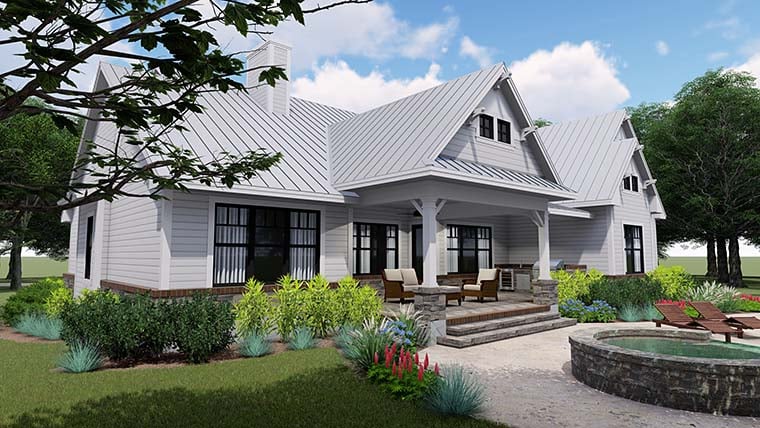 Cottage, Country, Farmhouse Plan with 2270 Sq. Ft., 3 Bedrooms, 3 Bathrooms, 2 Car Garage Picture 7