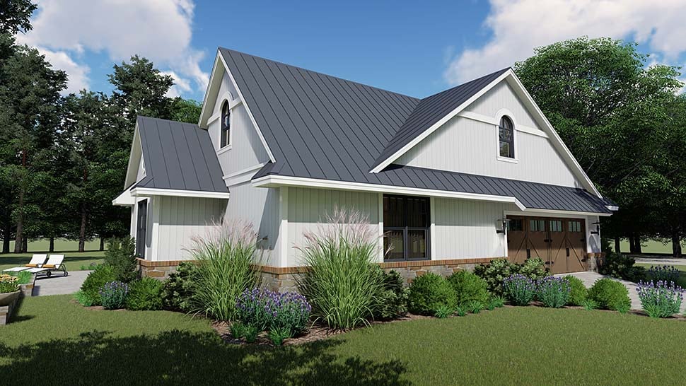 Country, Farmhouse, Southern Plan with 2787 Sq. Ft., 3 Bedrooms, 3 Bathrooms, 2 Car Garage Picture 4