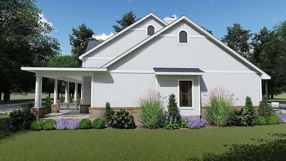 Country, Farmhouse, Southern Plan with 2787 Sq. Ft., 3 Bedrooms, 3 Bathrooms, 2 Car Garage Picture 7