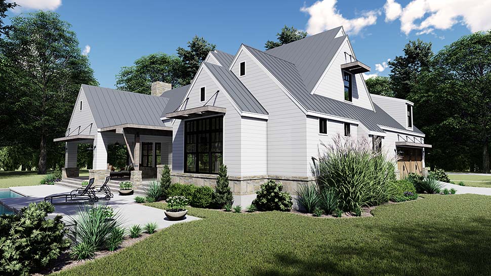 Farmhouse, Southern Plan with 2828 Sq. Ft., 4 Bedrooms, 4 Bathrooms, 2 Car Garage Picture 7
