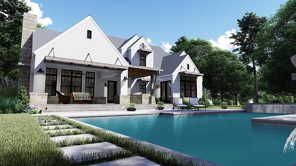 Farmhouse, Southern Plan with 2828 Sq. Ft., 4 Bedrooms, 4 Bathrooms, 2 Car Garage Picture 8