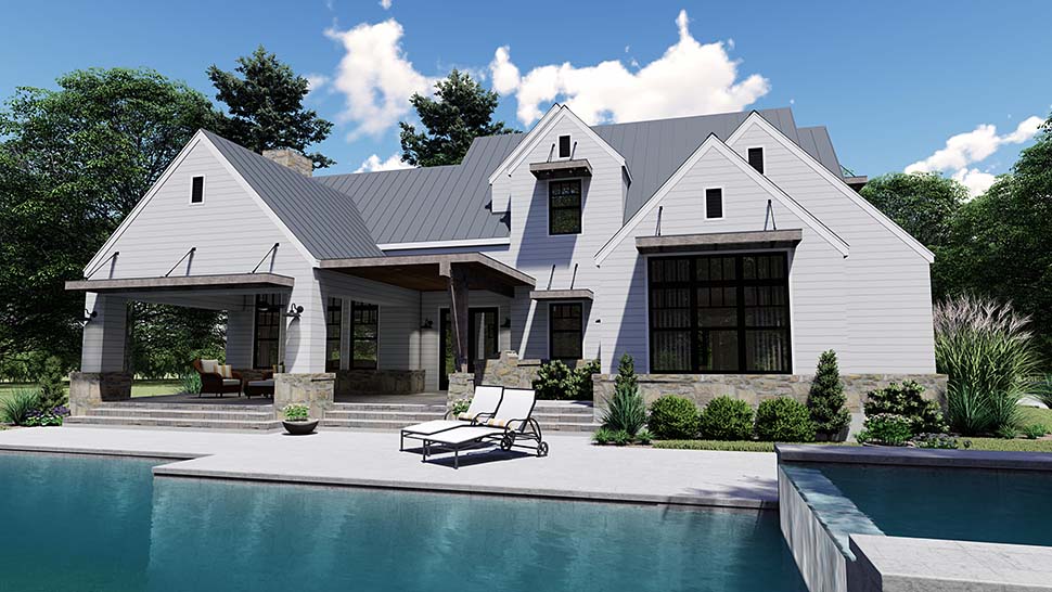 Farmhouse, Southern Plan with 2828 Sq. Ft., 4 Bedrooms, 4 Bathrooms, 2 Car Garage Picture 9