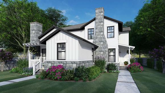 Cottage, Farmhouse Multi-Family Plan 75162 with 6 Beds, 6 Baths, 4 Car Garage Elevation