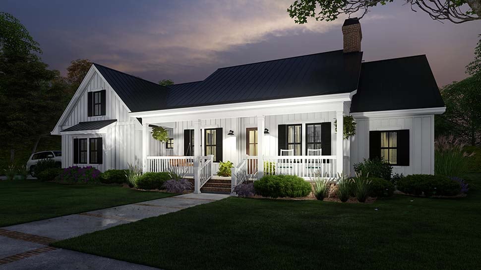 Cottage, Country, Farmhouse Plan with 2192 Sq. Ft., 4 Bedrooms, 3 Bathrooms, 2 Car Garage Picture 10