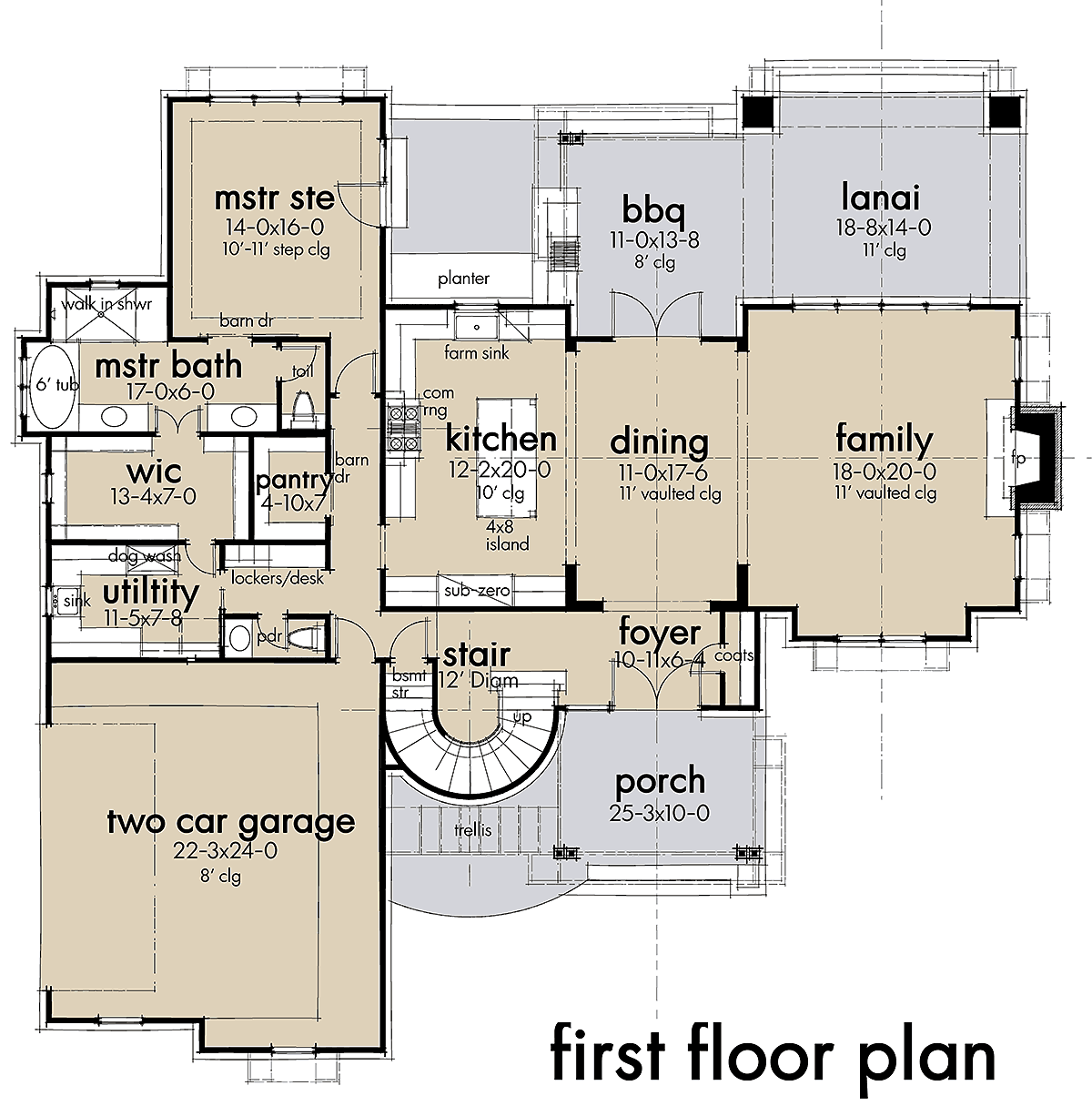 Barndominium, Country, Farmhouse House Plan 75165 with 3 Beds, 3 Baths, 2 Car Garage Level One