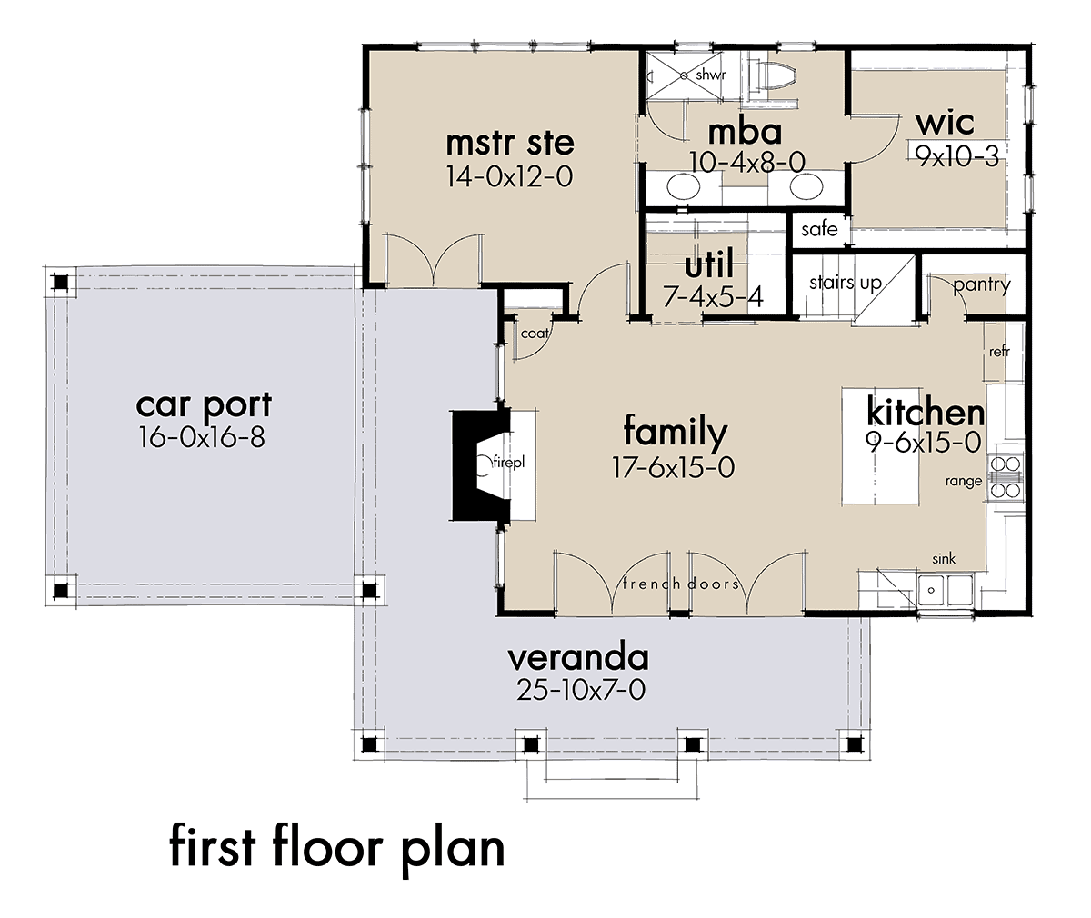 Cottage, Farmhouse House Plan 75170 with 3 Beds, 2 Baths, 1 Car Garage Level One