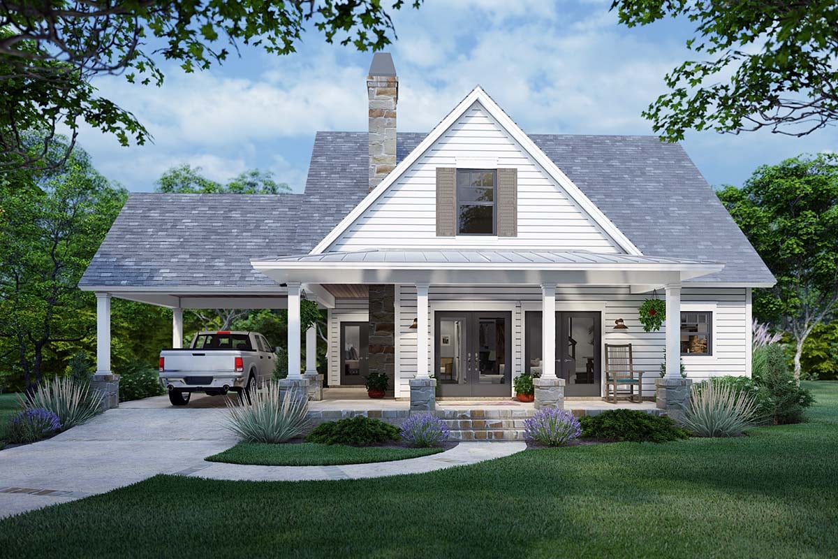 Cottage, Farmhouse House Plan 75170 with 3 Beds, 2 Baths Elevation