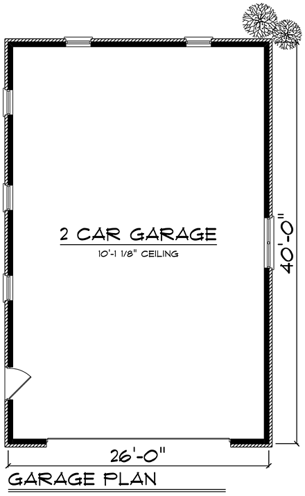Country, Craftsman 2 Car Garage Plan 75250 First Level Plan