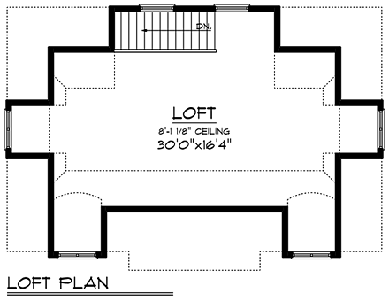 3 Car Garage Plan 75252 Second Level Plan