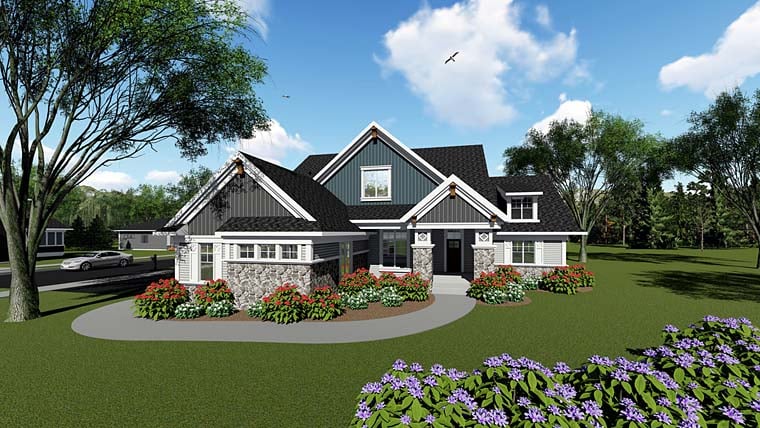 House Plan 75266 - Southern Style with 2495 Sq Ft, 3 Bed, 2 Bath,