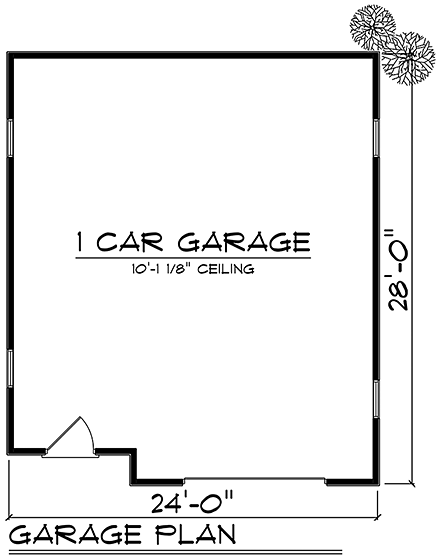 Traditional 2 Car Garage Plan 75420 First Level Plan